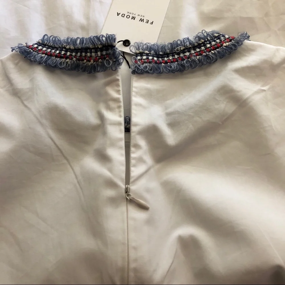 NWT Few Moda Fluted Ruffle Bell Sleeve Top - Picture 7 of 8